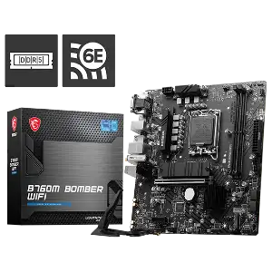 MSI B760M BOMBER WIFI MOTHERBOARD 